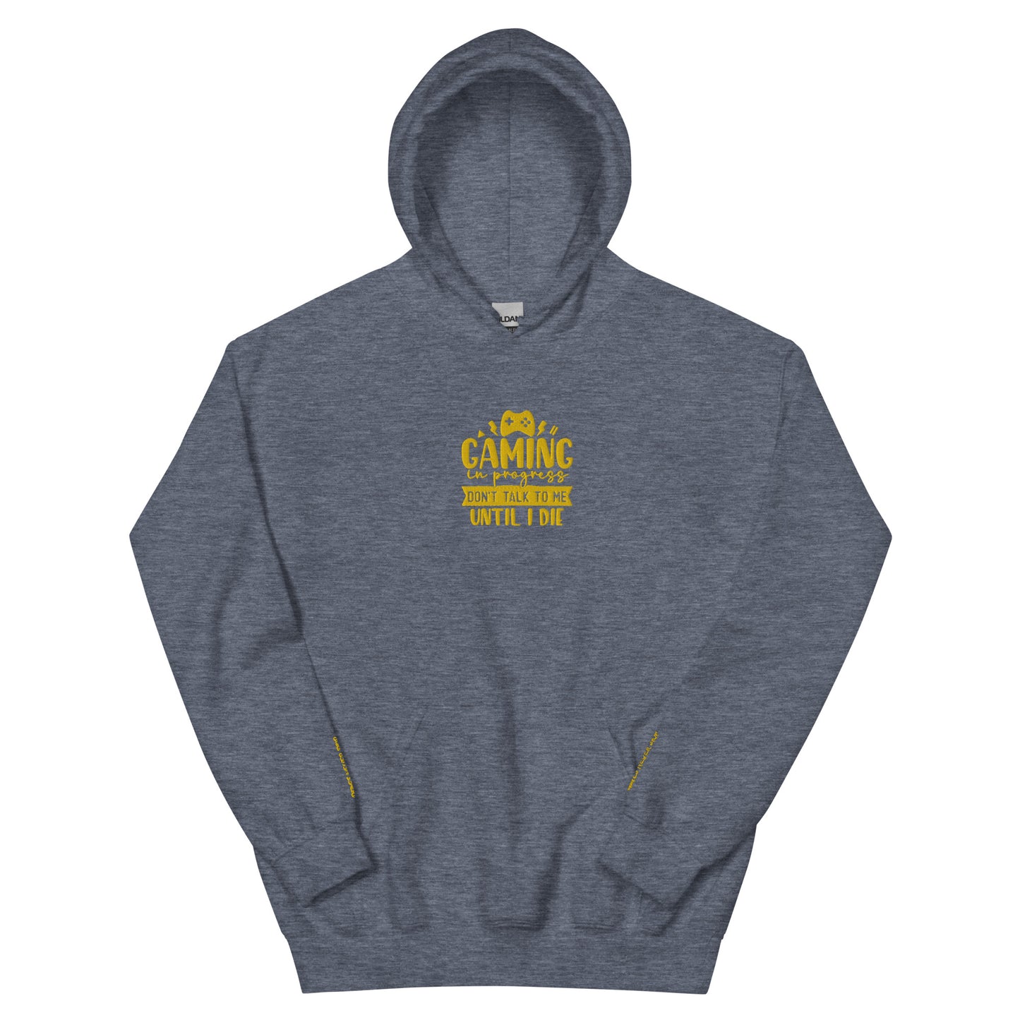 Games Never Stop Embroidered Unisex Hoodie