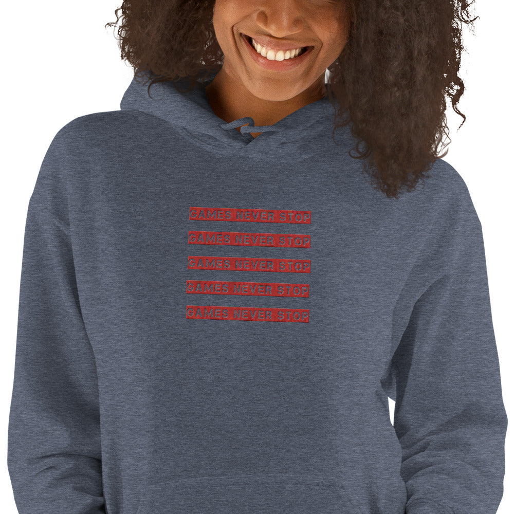 Games Never Stop Unisex Hoodie