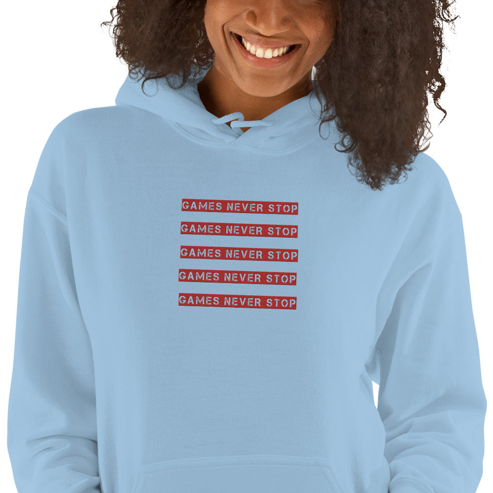 Games Never Stop Unisex Hoodie