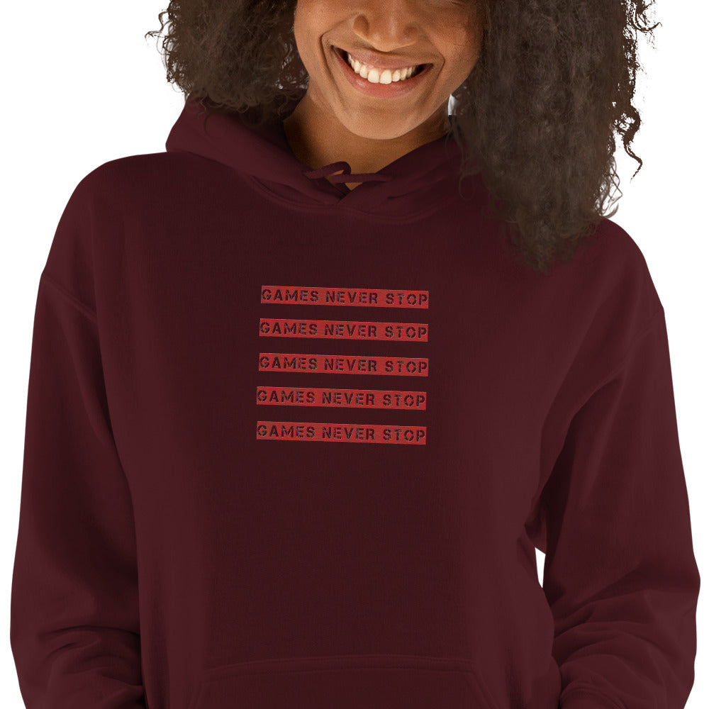 Games Never Stop Unisex Hoodie