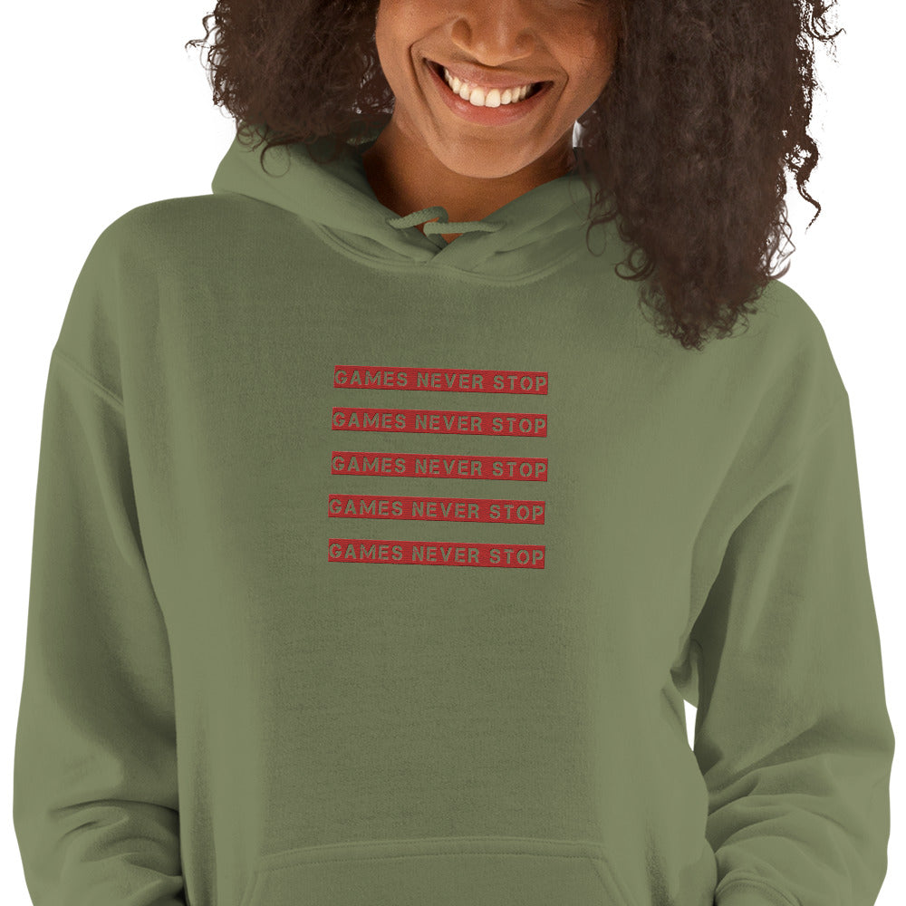 Games Never Stop Unisex Hoodie