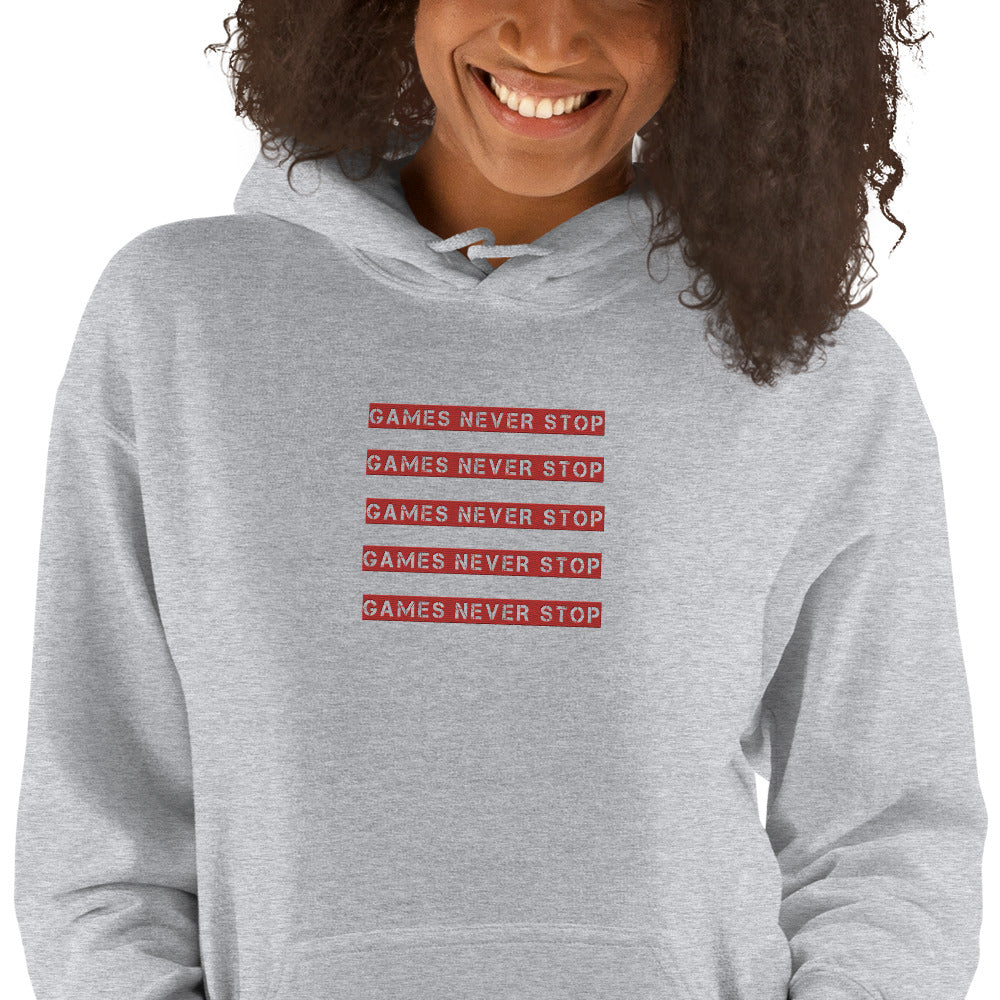 Games Never Stop Unisex Hoodie