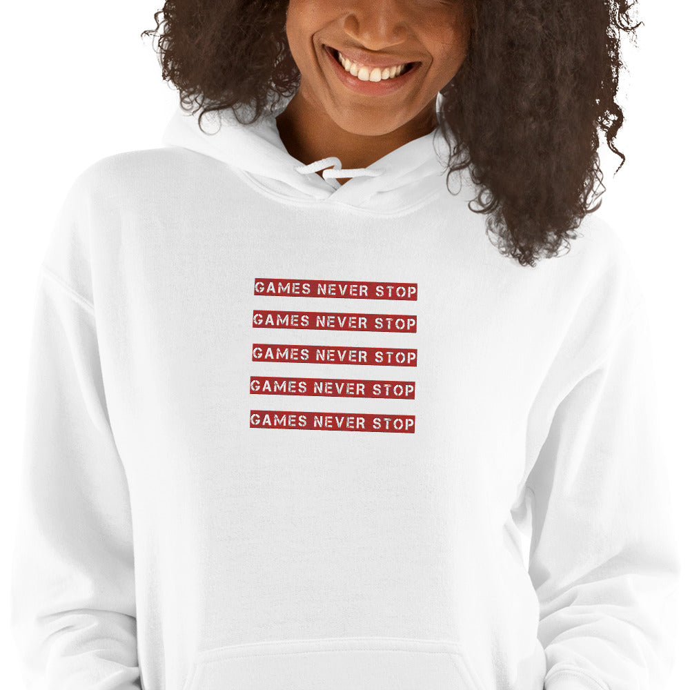 Games Never Stop Unisex Hoodie