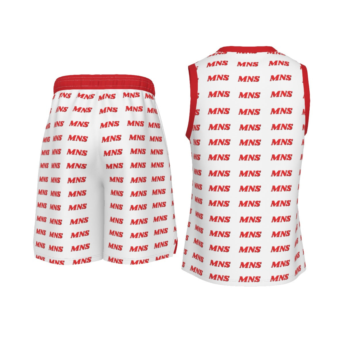 MNS Men's V Neck Basketball Short Set